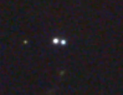 Drizzled crop of the Twin Quasar
